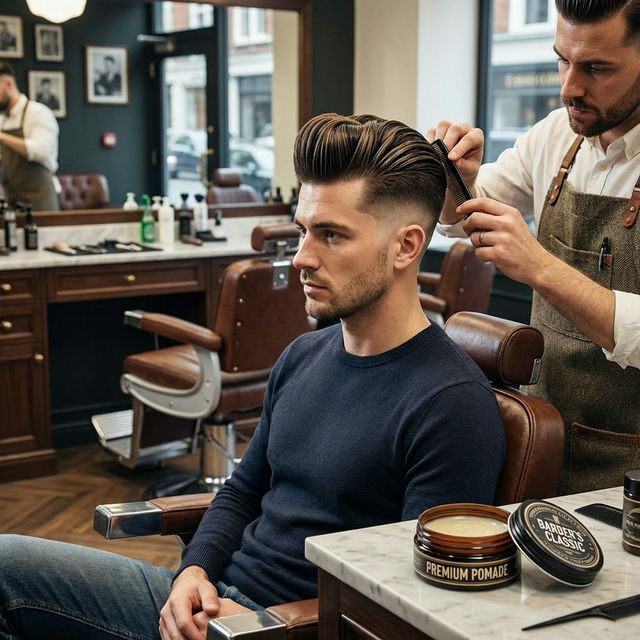 Classic pompadour